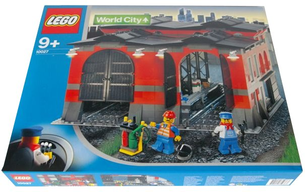 LEGO - City - 10027 - Train Engine Shed - USAGÉ / USED