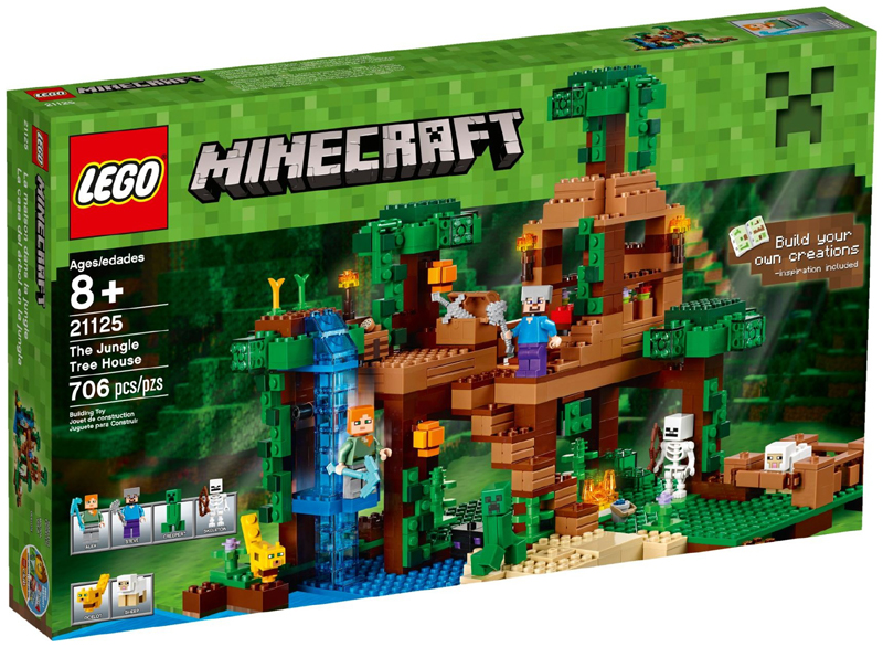 LEGO Minecraft - 21125 - The Jungle Tree House - BOITE ENDOMMAGÉE