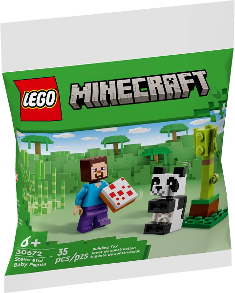 LEGO Minecraft - 30672 - Steve and Baby Panda POLYBAG