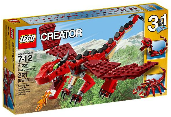 LEGO - Creator - 31032 - Red Creatures - USAGÉ / USED