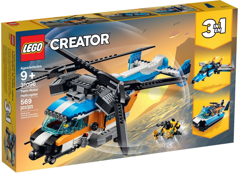 LEGO Creator - 31096 - Twin-Rotor Helicopter - USAGÉ / USED