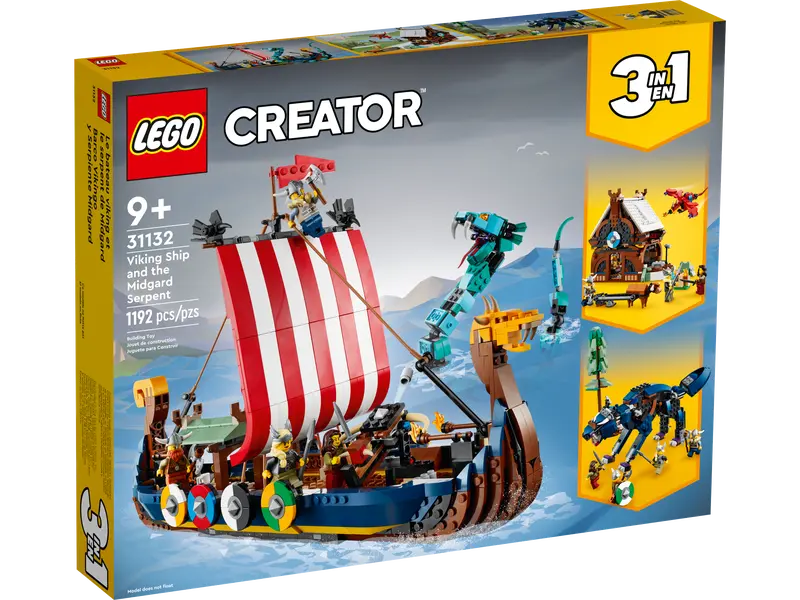 LEGO Creator - 31132 - Viking Ship and the Midgard Serpent