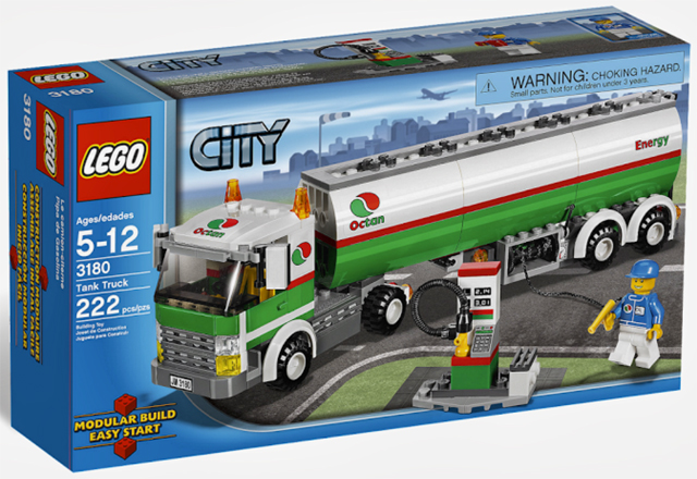 LEGO - City - 3180 - Tank Truck - USAGÉ / USED
