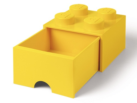 LEGO Licensed Products - 4005 - Yellow 4 Knobs Brick Drawer