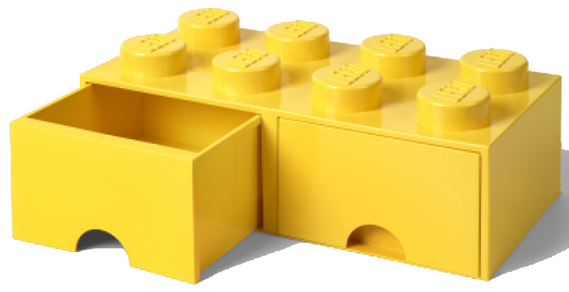 LEGO Licensed Products - 5005400 - 8-stud Bright Yellow Storage Brick Drawer