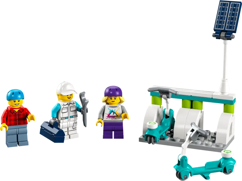 LEGO City - 40526 - Blister de scooters électriques et station de chargement