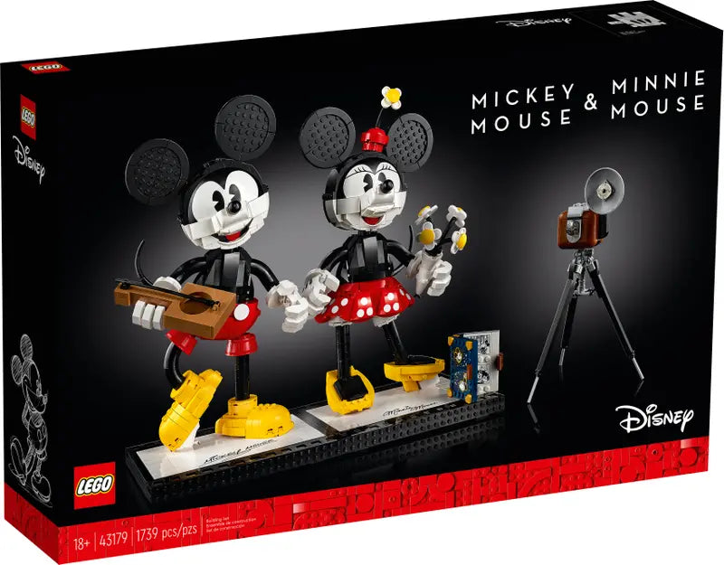 LEGO Disney - 43179 - Mickey Mouse & Minnie Mouse Buildable Characters