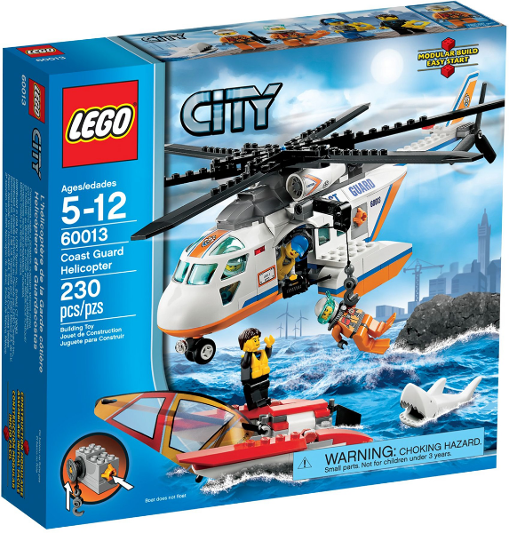 LEGO City - 60013 - Coast Guard Helicopter - USAGÉ / USED