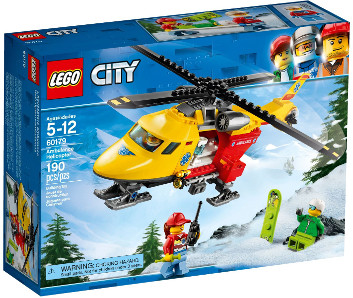 LEGO - City - 60179 - Ambulance Helicopter - USAGÉ / USED