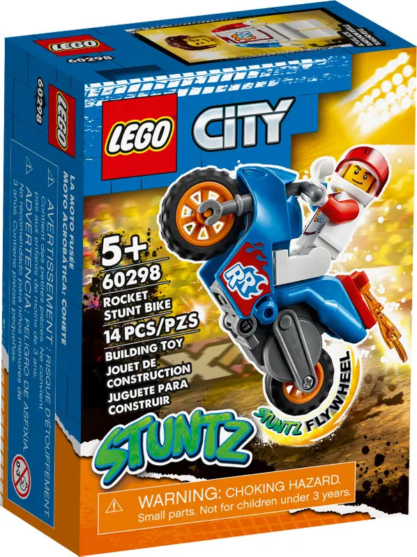 LEGO City STUNTZ - 60298 - La moto de cascade fusée