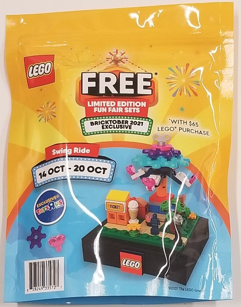 LEGO Promo - 66648 - Bricktober Fairground Set 3/4 - Swing Ride (exclusivité Toys "R" Us 2021) {Sortie canadienne}