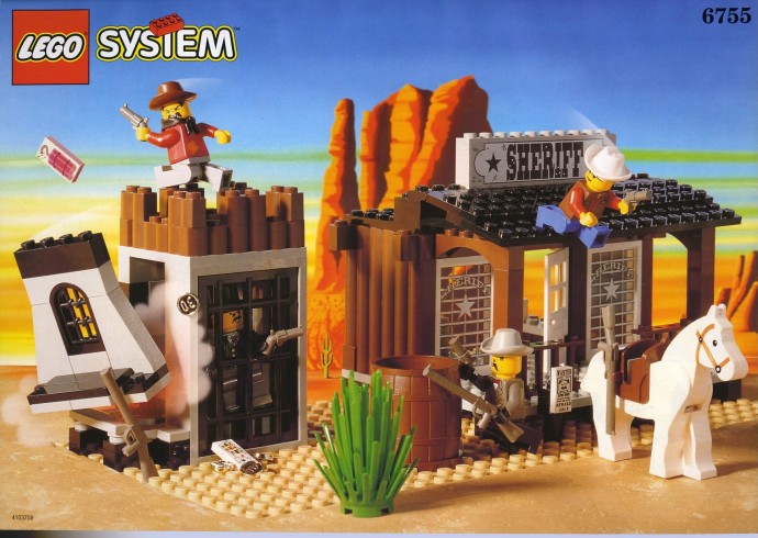 LEGO - Western - 6755 - Sheriff's Lock-Up - USAGÉ / USED