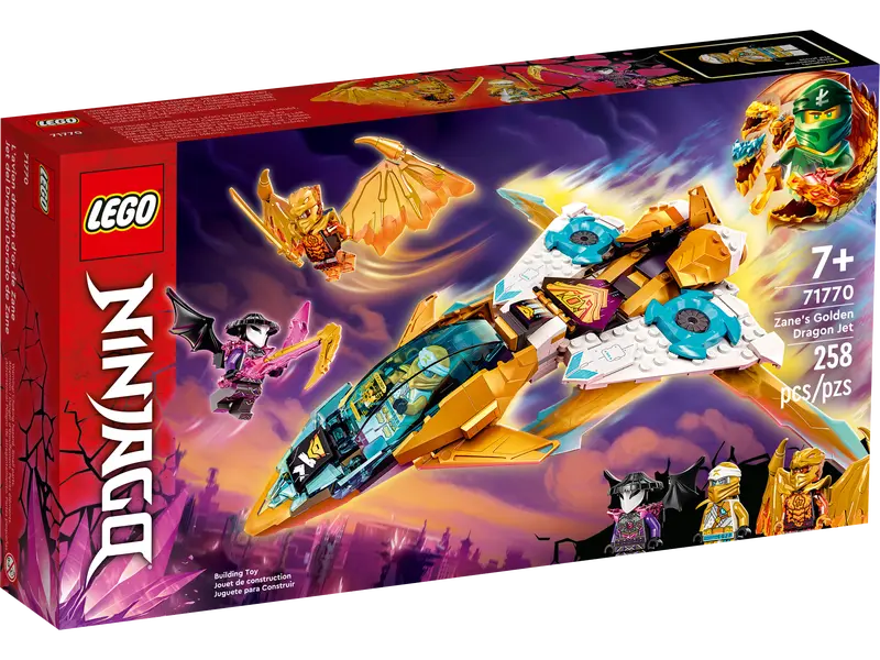 LEGO NINJAGO - 71770 - Le jet dragon doré de Zane