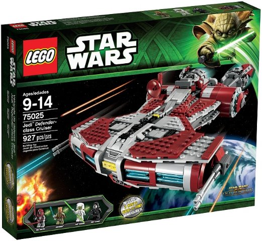 LEGO - Star Wars - 75025 - Jedi Defender-Class Cruiser - USAGÉ / USED