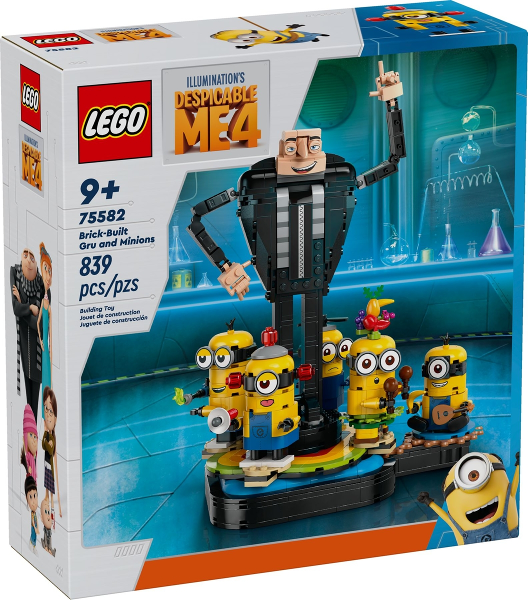 LEGO - Despicable Me - 75582 - Brick-Built Gru and Minions