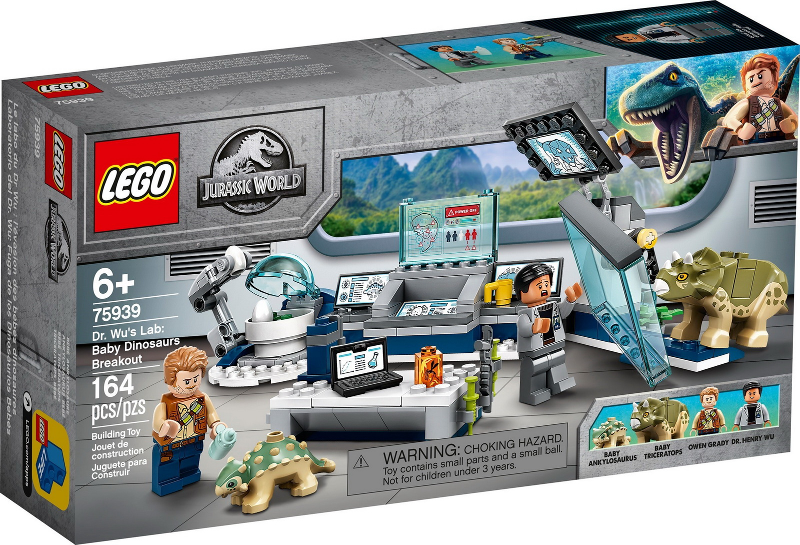 LEGO - Jurassic World - 75939 - Dr. Wu's Lab: Baby Dinosaurs Breakout