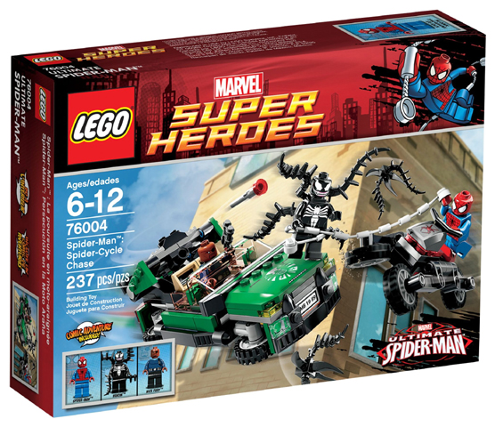 LEGO - Marvel - 76004 - Spider- Man spider-Cycle Chase - USAGÉ/USED