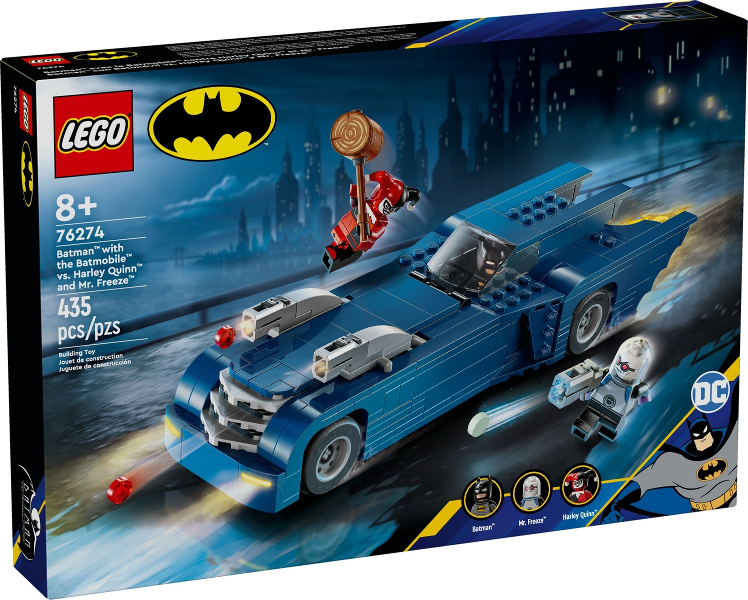 LEGO DC - 76274 - Batman with the Batmobile vs. Harley Quinn and Mr. Freeze