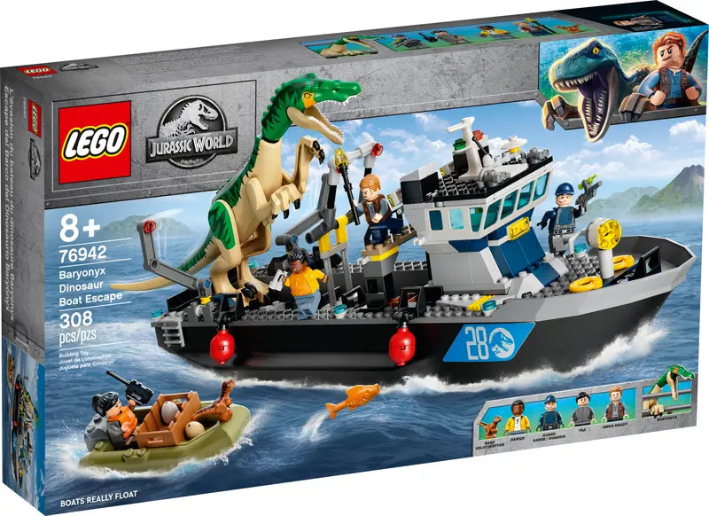 LEGO Jurassic World - 76942 - Baryonyx Dinosaur Boat Escape