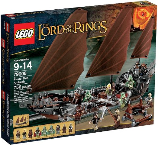 LEGO Seigneur des anneaux - 79008 - Embuscade du bateau pirate - USAGÉ / USED