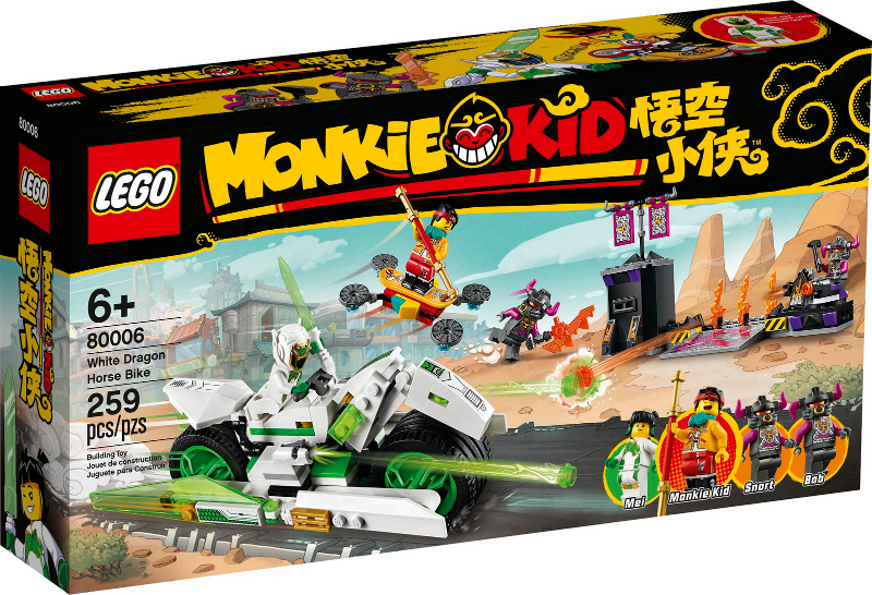 LEGO - Monkie Kid - 80006 - White Dragon Horse Bike