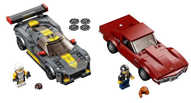 LEGO Speed ​​Champions - 76903 - Voiture de course Chevrolet Corvette C8.R et Chevrolet Corvette 1969 - USAGÉ / USED