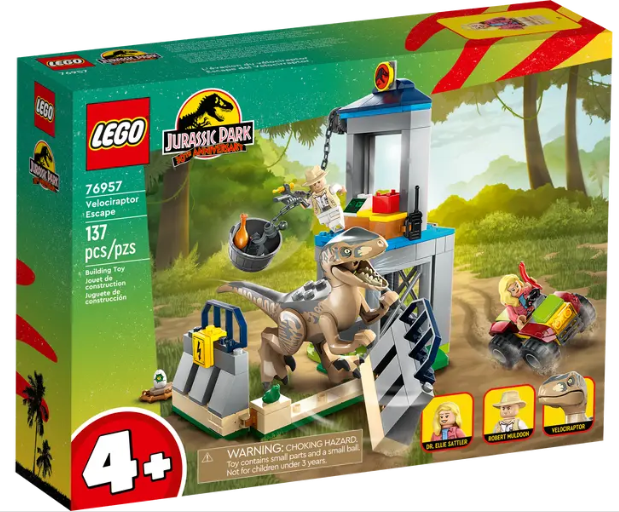 LEGO Jurassic Park - 76957 - L'évasion du vélociraptor
