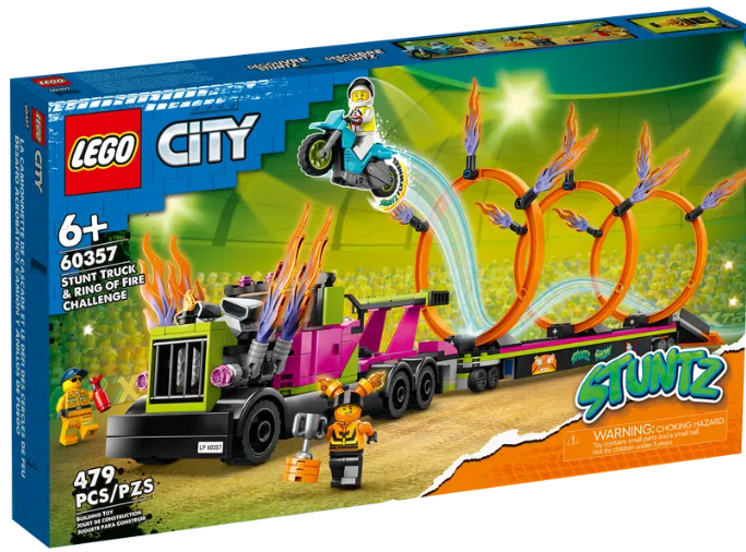 LEGO City STUNTZ - 60357 - Stunt Truck & Ring of Fire Challenge