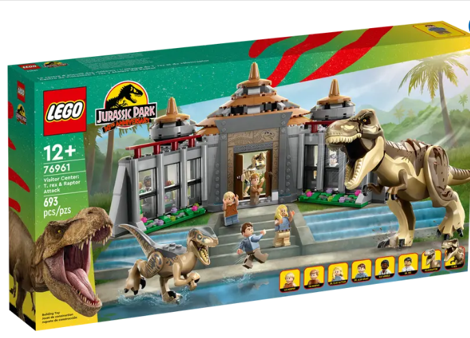 LEGO Jurassic Park - 76961 - Visitor Center: T. rex & Raptor Attack