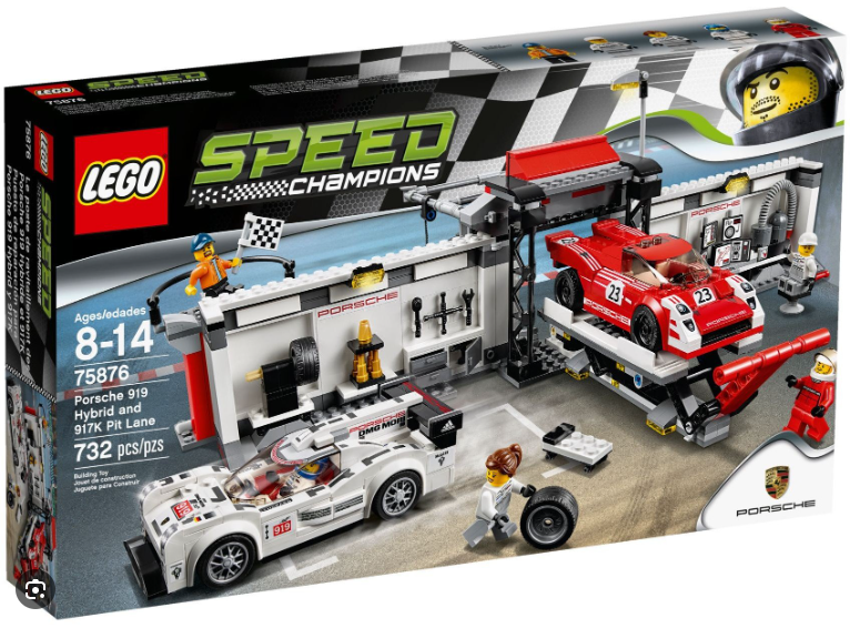 LEGO Speed Champions - 75876 - Porsche 919 Hybrid and 917K Pit Lane - USAGÉ / USED