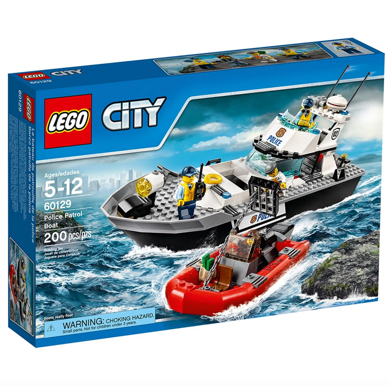 LEGO CITY - 60129 - Le bateau de patrouille de la police 