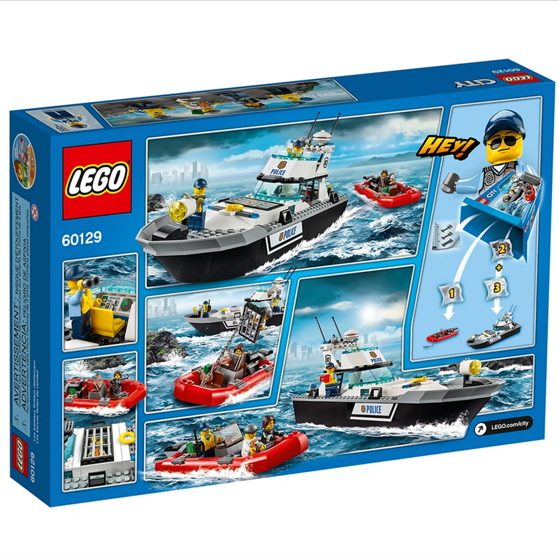 LEGO CITY - 60129 - Le bateau de patrouille de la police 
