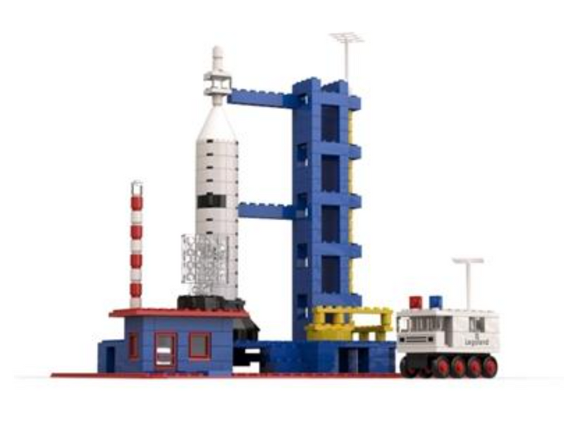 LEGO Legoland - 358 - Rocket Base USED/USAGÉ