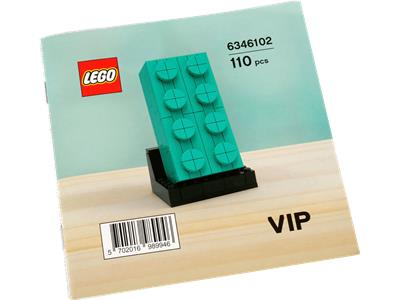 LEGO Promo -6346101 - Buildable 2x4 Teal Brick