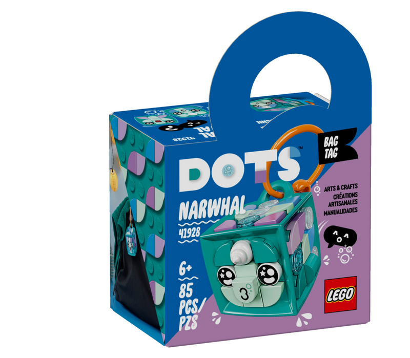 LEGO DOTS - 41928 - Étiquette de sac Narval