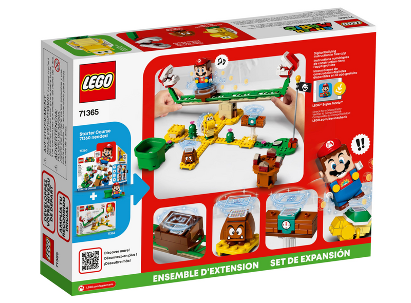LEGO Super Mario - 71365 - Ensemble d'extension du toboggan de l'usine Piranha