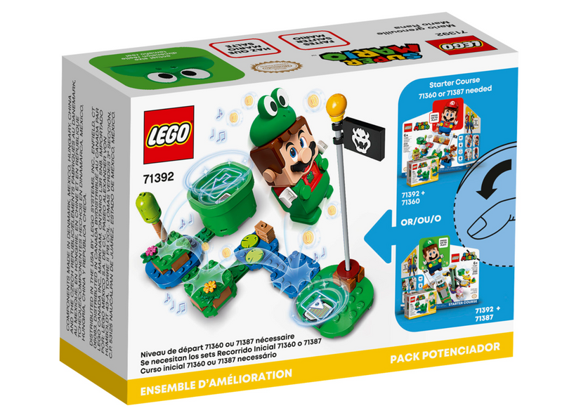 LEGO Super Mario - 71392 - Pack de mise sous tension Mario Grenouille