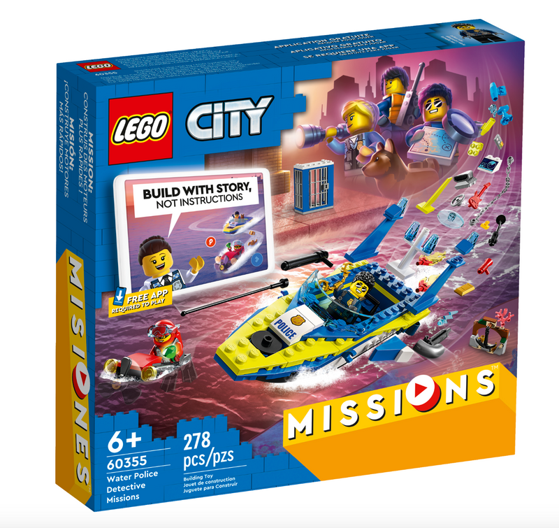 LEGO CITY - 60355 - Missions de détective de la police des eaux 