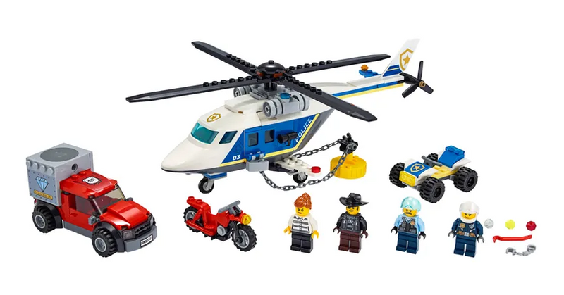 LEGO City - 60243 - Poursuite en hélicoptère de la police