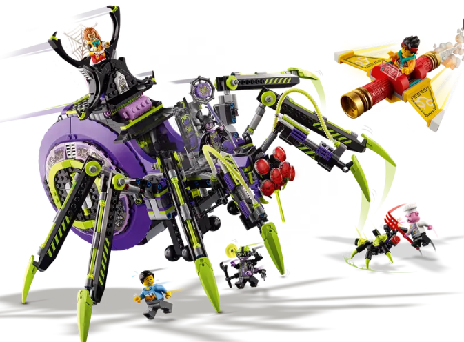 LEGO Monkie Kid - 80022 - Spider Queen’s Arachnoid Base