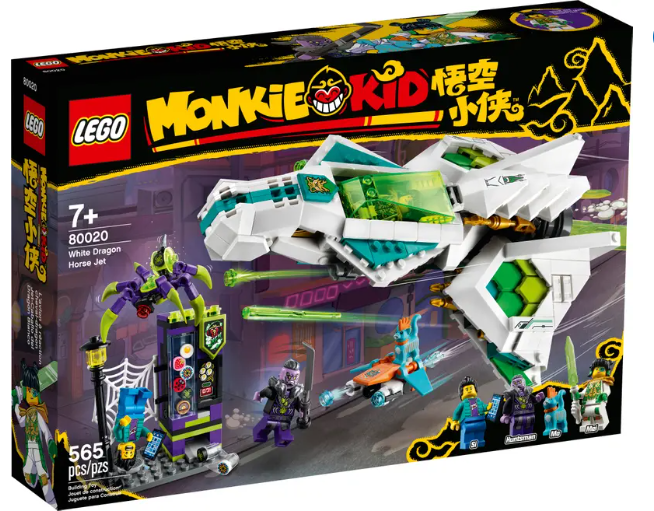LEGO Monkie Kid - 80020 - Jet cheval dragon blanc
