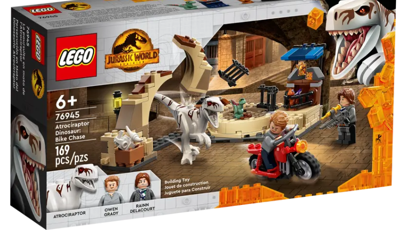 LEGO Jurassic World - 76945 - Atrociraptor Dinosaur: Bike Chase